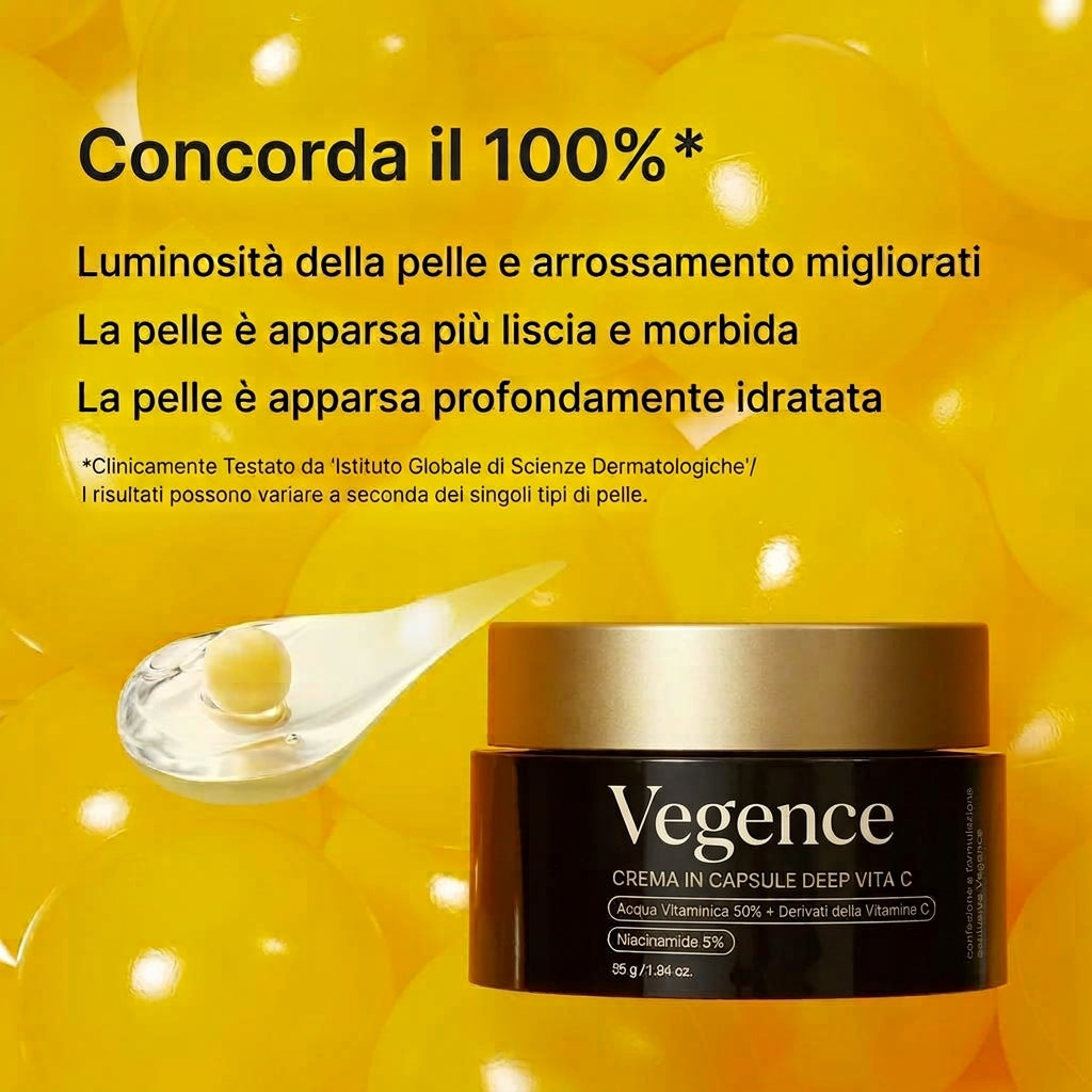 Crema Capsule alla Vitamina C – Pelle Luminosa e Rimpolpata