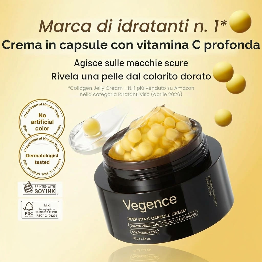 Crema Capsule alla Vitamina C – Pelle Luminosa e Rimpolpata